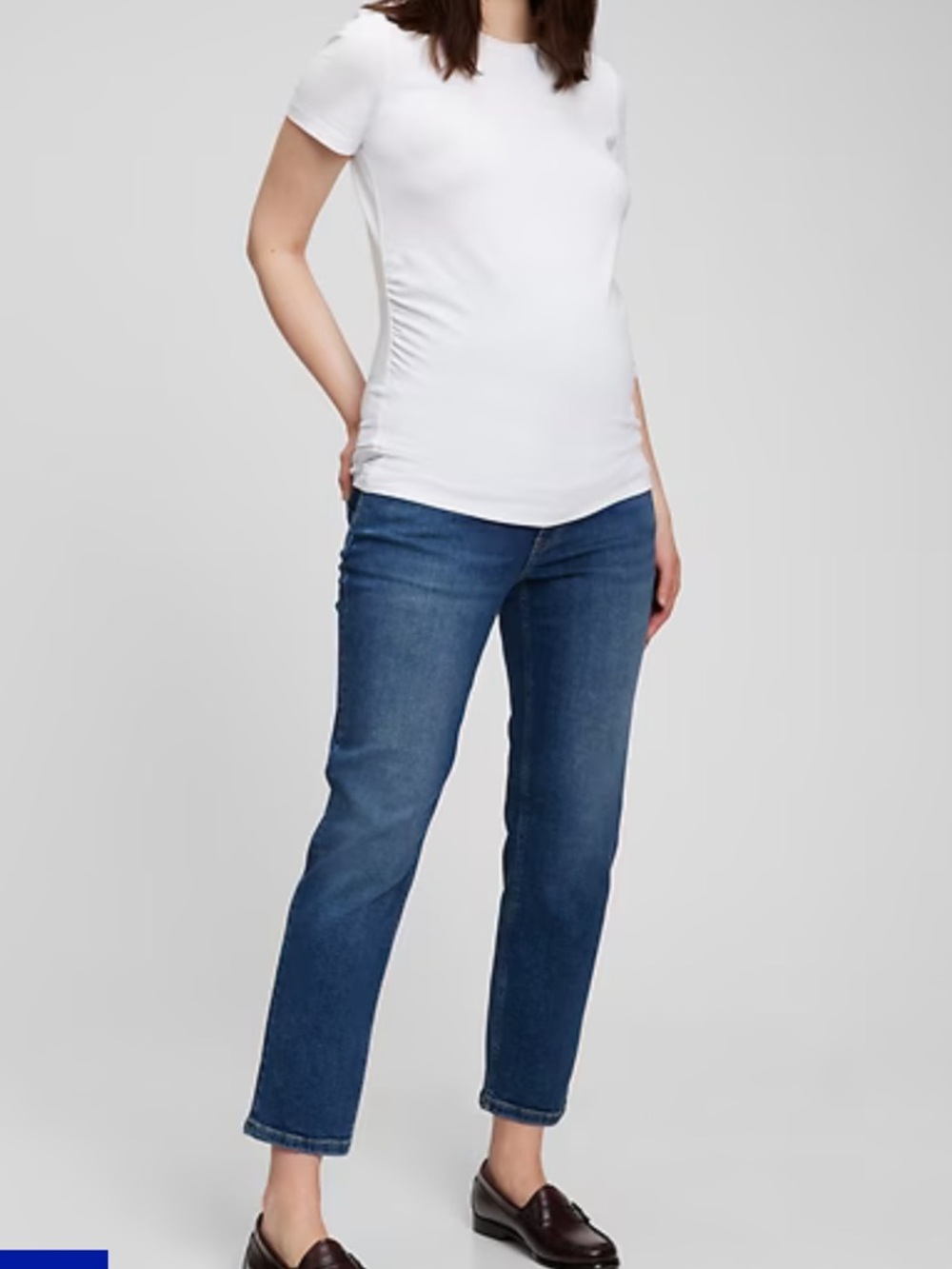 Maternity True Waistband Full Panel Cheeky Straight Jeans